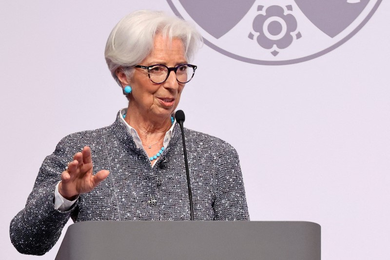 Presidente do Banco Central Europeu (BCE), Christine Lagarde, na Alemanha 16/5/2023 REUTERS/Thilo Schmuelgen/Arquivo