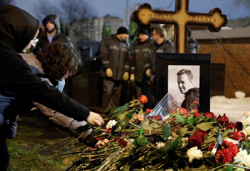 Funeral do líder da oposição russa Alexei Navalny 1/3/2024 REUTERS/Stringer