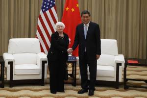 Janet Yellen e He Lifeng se encontraram em Guangzhou (Bloomberg)