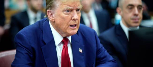 Donald Trump em tribunal de Nova York (Eduardo Munoz/Reuters/Bloomberg)