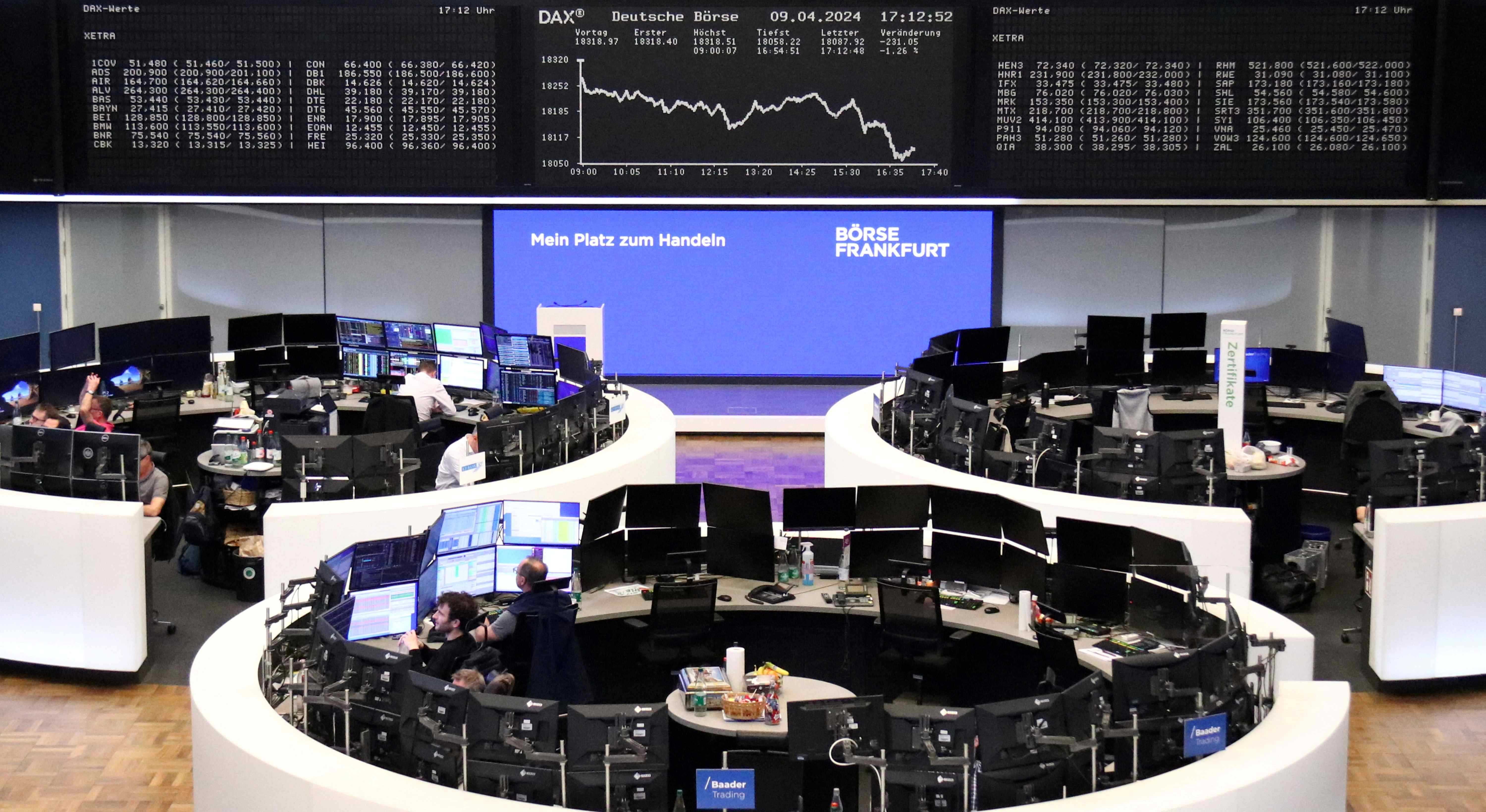 Bolsa de Frankfurt - 09/04/2024 (Foto: REUTERS/Staff)