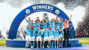 Manchester City levanta taça da Liga dos Campeões em 2023 (Divulgação/Manchester City)