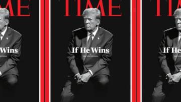 Capa da revista Time destacando entrevista com Donald Trump (Reprodução/Time)