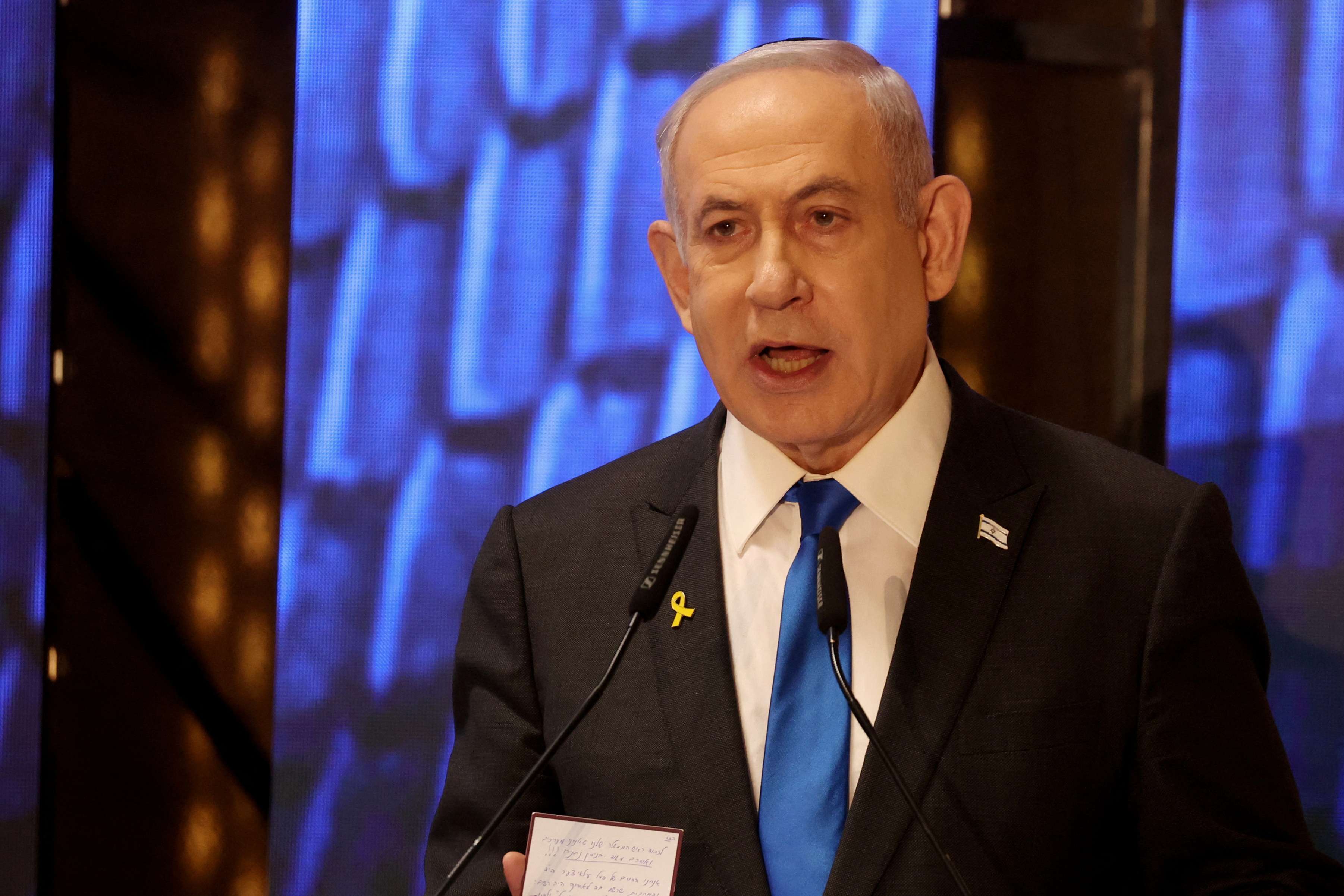 Primeiro-ministro de Israel Benjamin Netanyahu 13/5/2024 GIL COHEN-MAGEN/Pool via REUTERS
