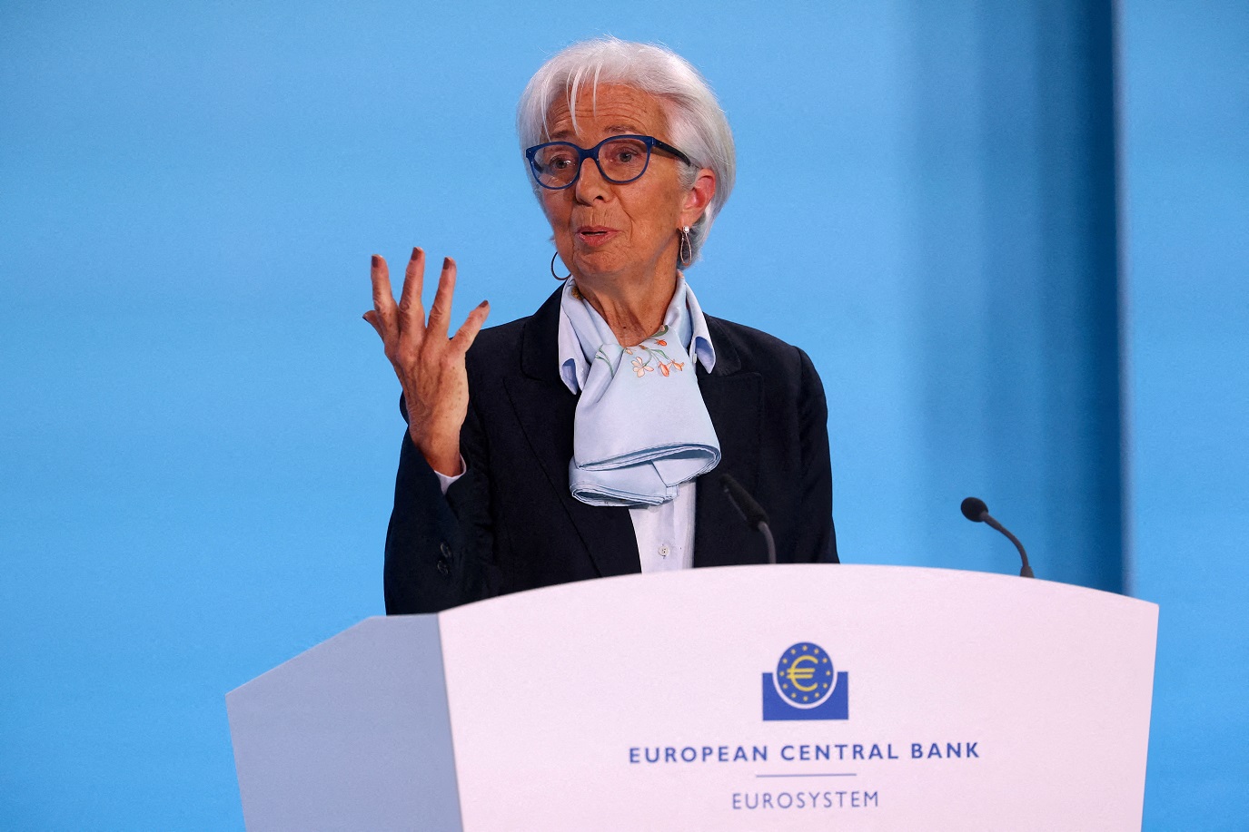 Presidente do Banco Central Europeu, Christine Lagarde (REUTERS/Kai Pfaffenbach/File Photo)