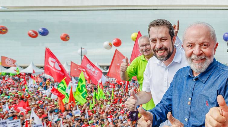 Luiz Inácio Lula da Silva e Guilherme Boulos
