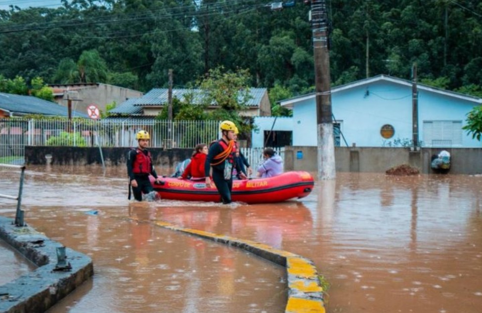 Fortes chuvas e inundações levam caos ao Rio Grande do Sul (Foto: Prefeitura de Esteio/RS)