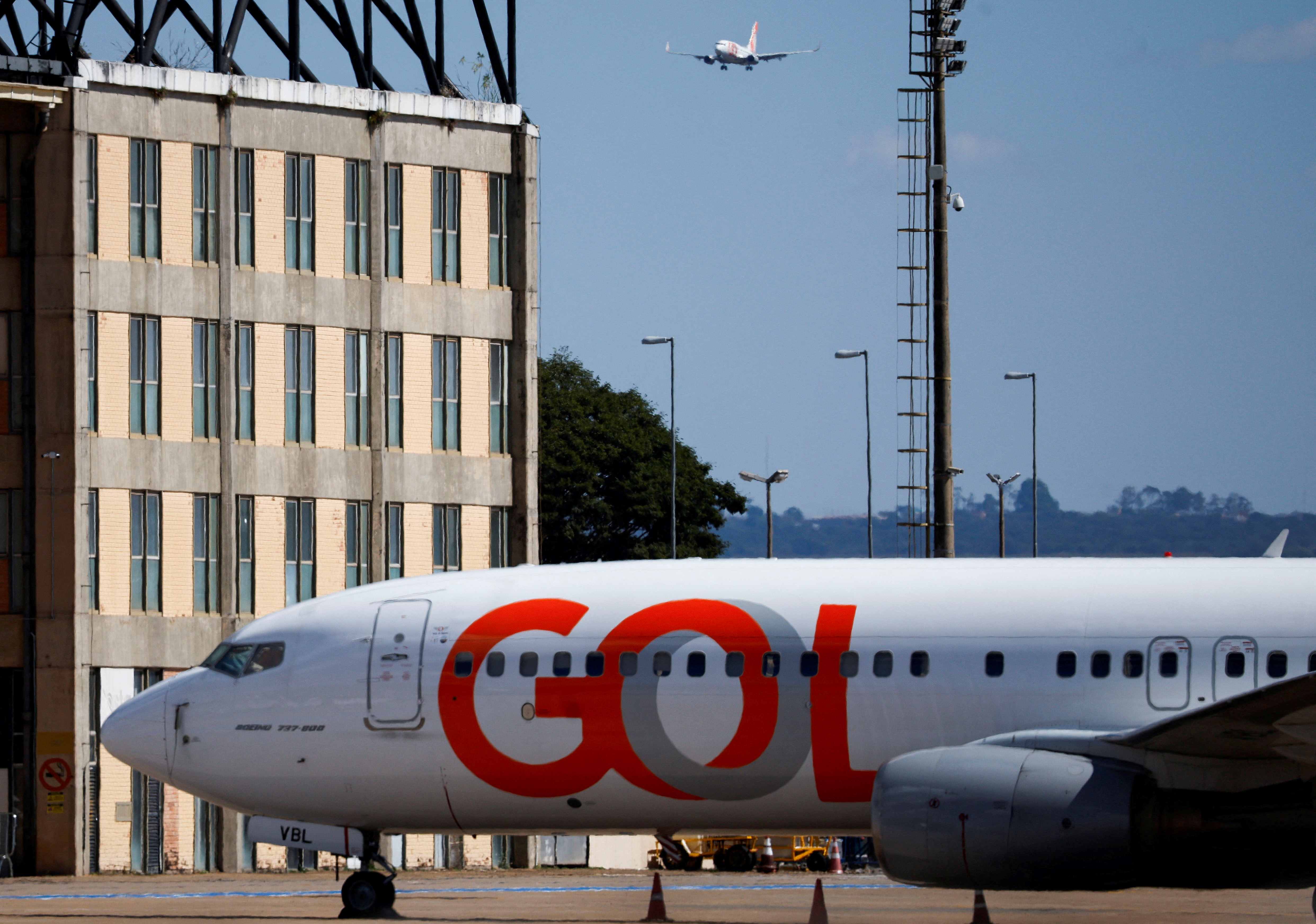 Avião da Gol no aeroporto de Brasília 27/05/2024 REUTERS/Adriano Machado