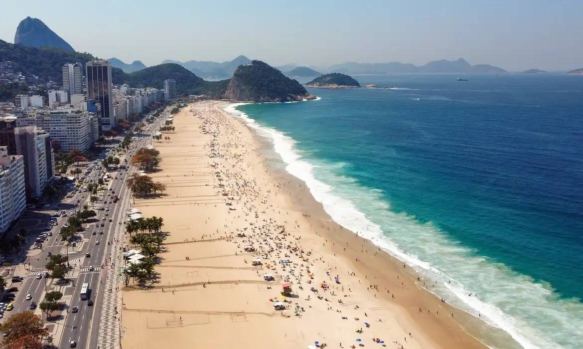 Praia de Copacabana, no Rio de Janeiro (Rafael Catarcione/RioTur)