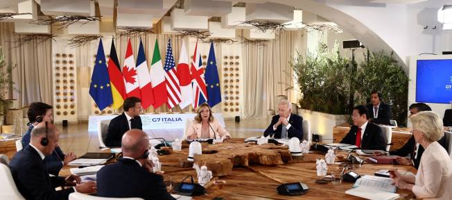Reunião do G7 na Itália 13/6/2024 REUTERS/Yara Nardi