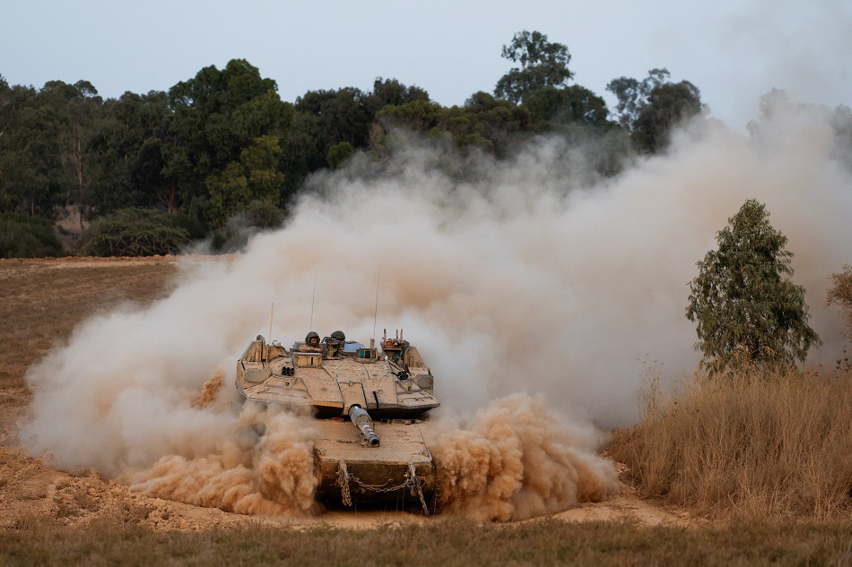 Tanque israelense na fronteira de Gaza
 4/7/2024   REUTERS/Amir Cohen