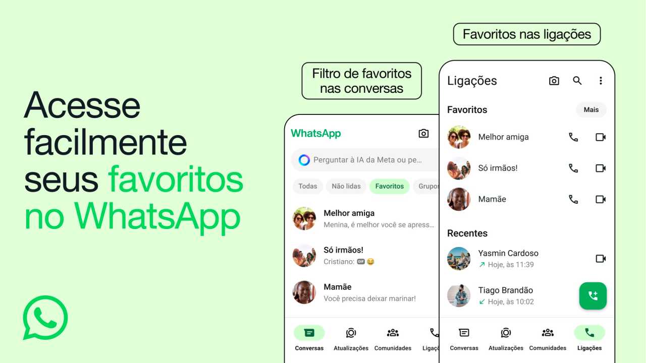 WhatsApp cria área para contatos e grupos favoritos 1 Agora é possível criar lista de contatos favoritos no WhatsApp; veja como