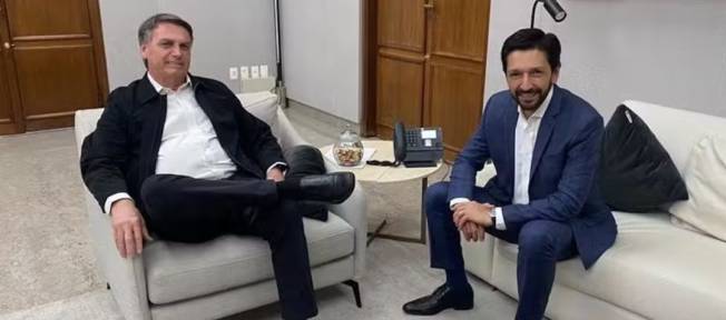 O ex-presidente Jair Bolsonaro (PL) e o prefeito de São Paulo, Ricardo Nunes (MDB) (Foto: Divulgação)