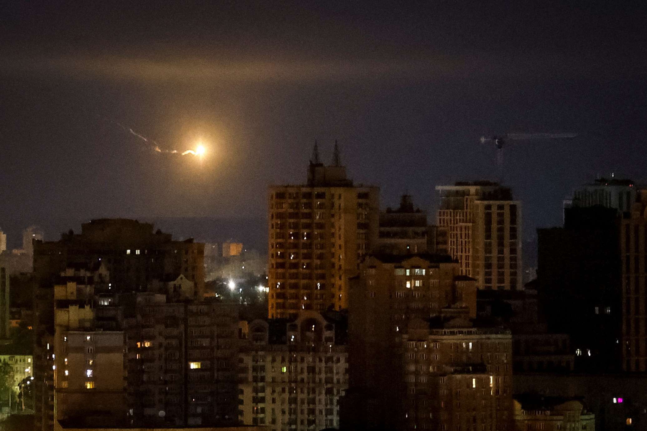 Ataque russo com drones em Kiev - 30/9/2024 (Foto: Gleb Garanich/Reuters)