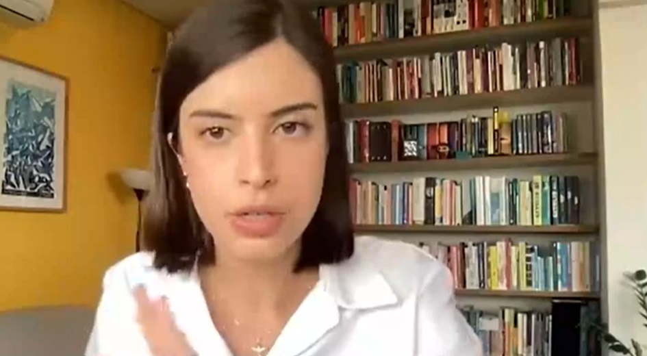 Deputada federal Tabata Amaral (SP), candidata do PSB à prefeitura de São Paulo (Foto: Reprodução/YouTube)