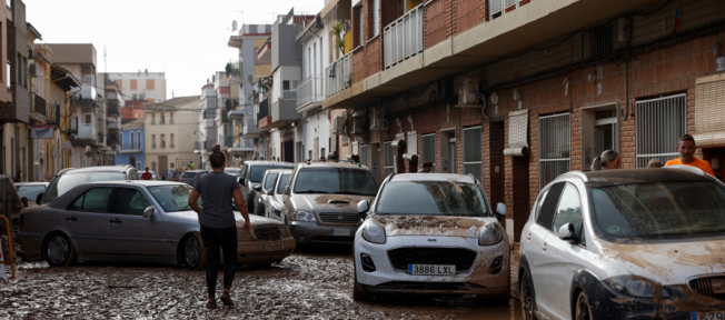 Enchentes na região de Valência