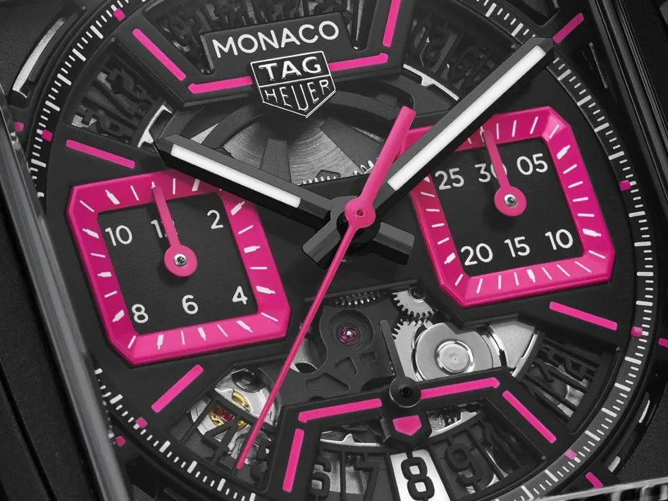 TAG Heuer lança relógio “rosa vibrante” de R$ 65 mil em homenagem