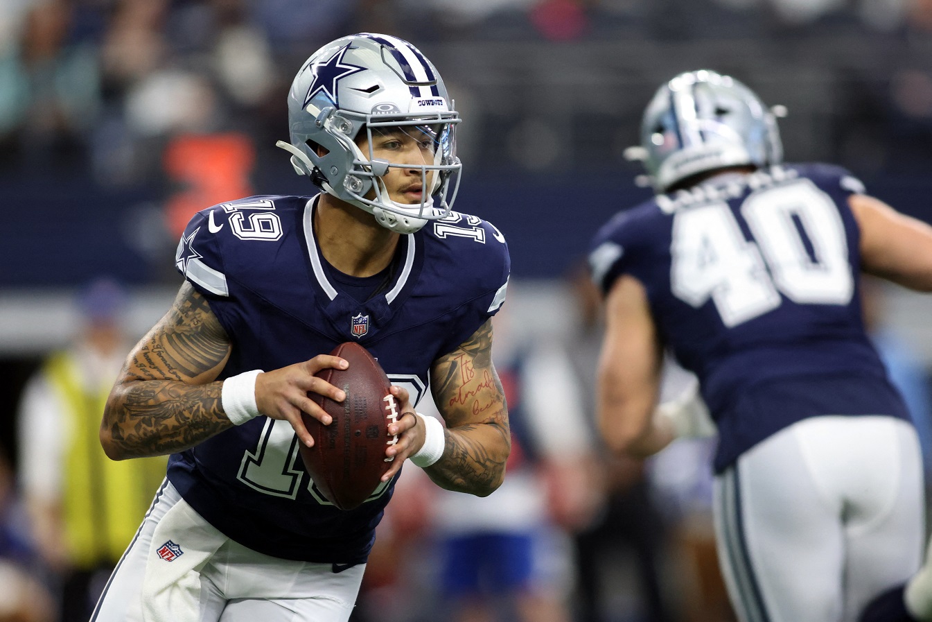 Dallas Cowboys: Trey Lance em Ação Contra os Washington Commanders (Tim Heitman - Imagn Images)
