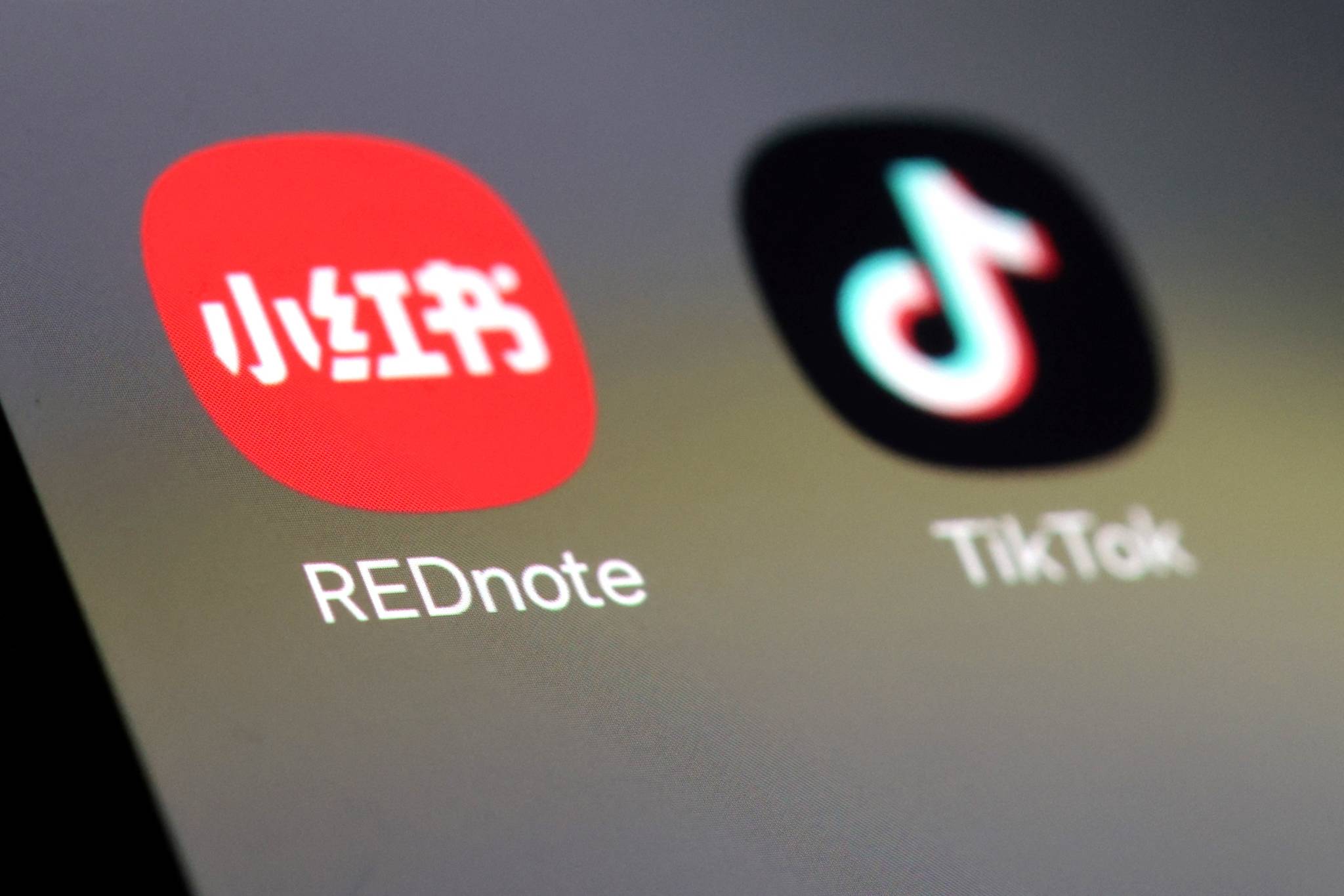 Tela do aplicativo Red Note substituto do TikTok exibindo vídeos curtos populares.