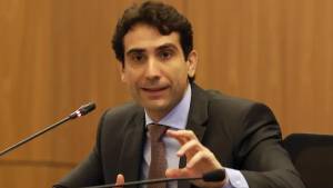 Brasília (DF), 27/03/2025 - O presidente do Banco Central do Brasil, Gabriel Galípolo participa da apresentação do Relatório de Política Monetária, que substitui o Relatório Trimestral de Inflação. Foto: Antônio Cruz/Agência Brasil