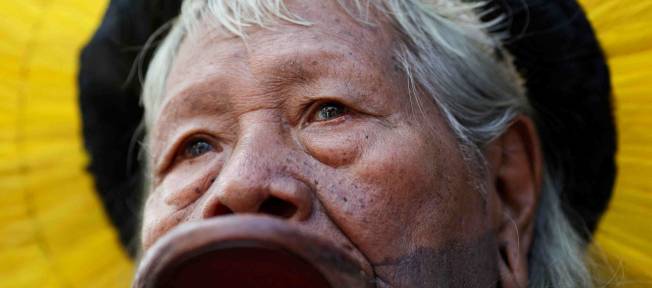 Cacique Raoni Metuktire. REUTERS/Adriano Machado