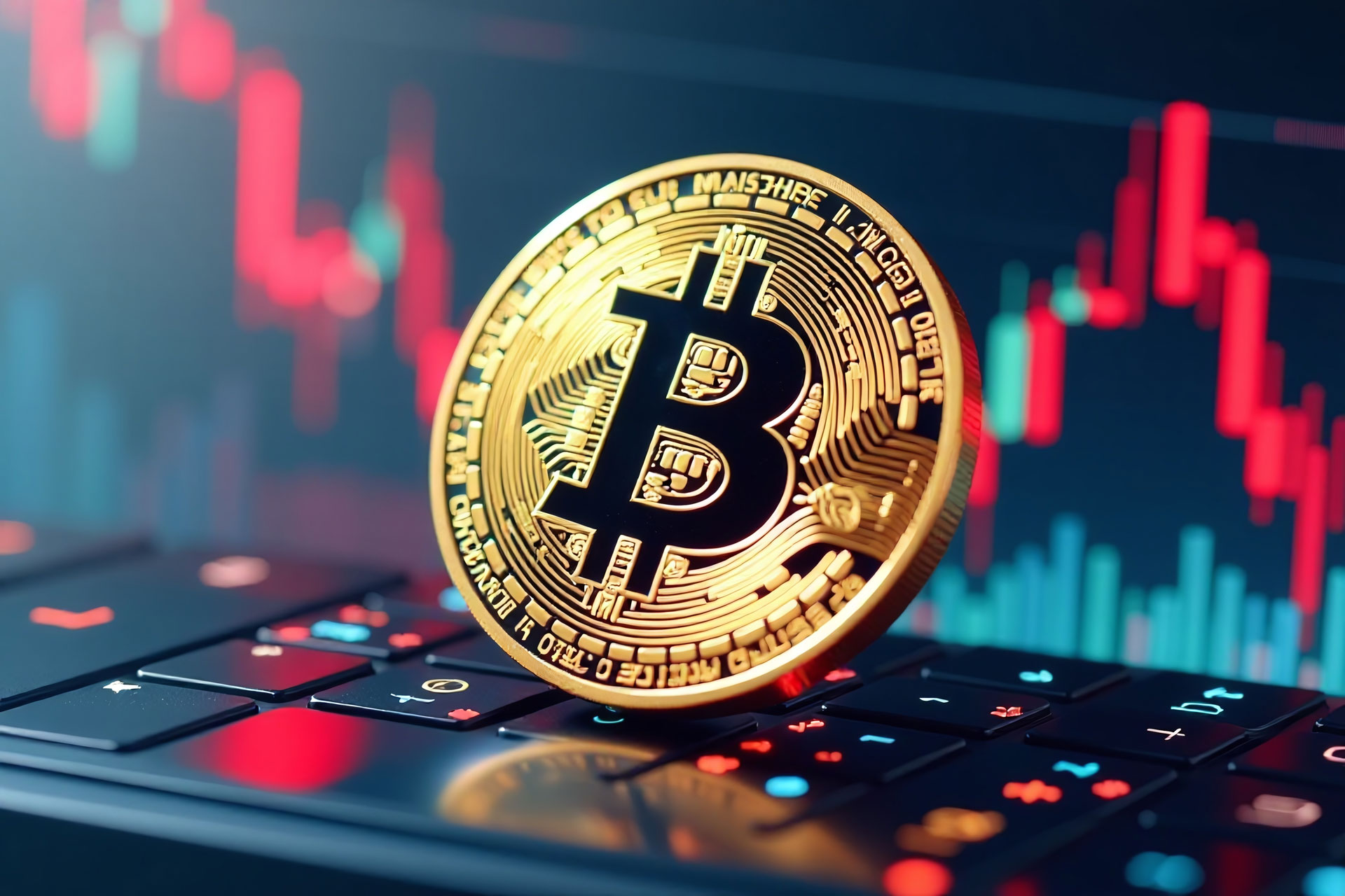 Volatilidade da bitcoin é destaque em ilustração