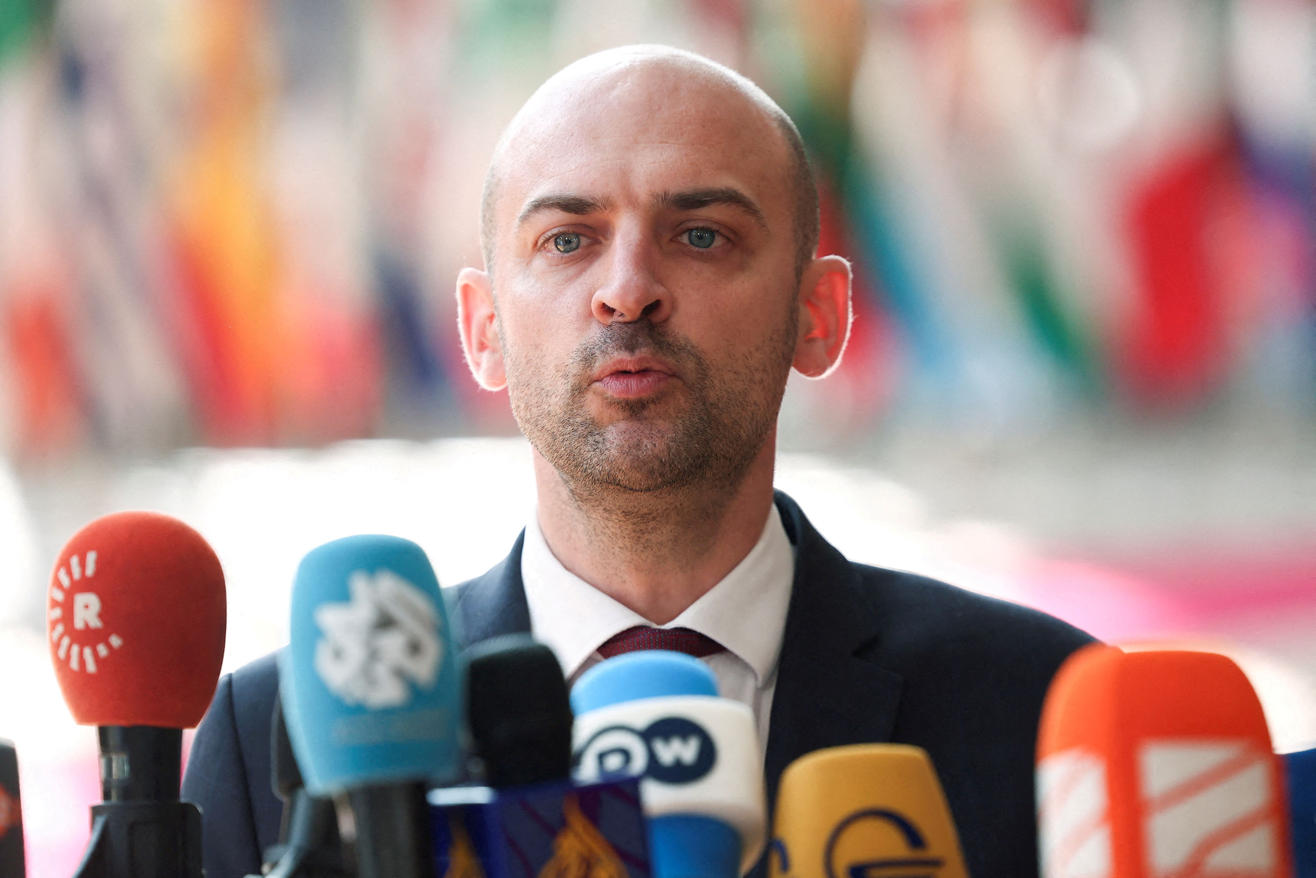 Chanceler francês Jean-Noel Barrot em Bruxelas 15/7/2025 REUTERS/Yves Herman