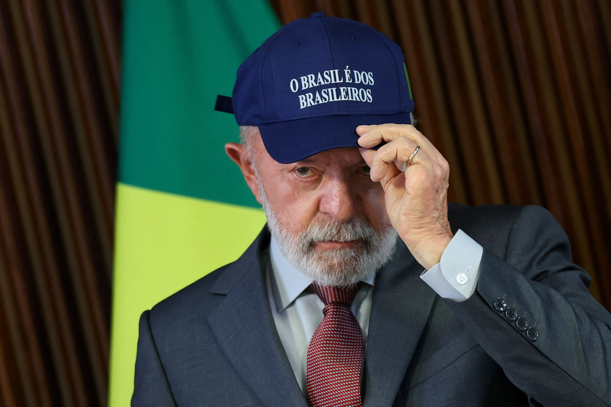 Lula comanda reunião ministerial no Palácio do Planalto26/08/2025 REUTERS/Adriano Machado