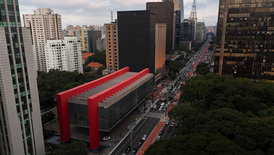 Vista da Avenida Paulista, em São Paulo