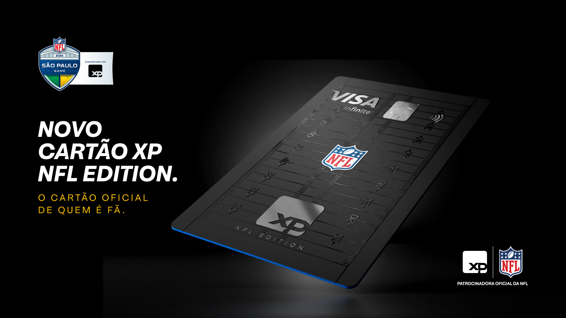 XP lança Cartão XP Visa NFL Edition com design exclusivo e edição