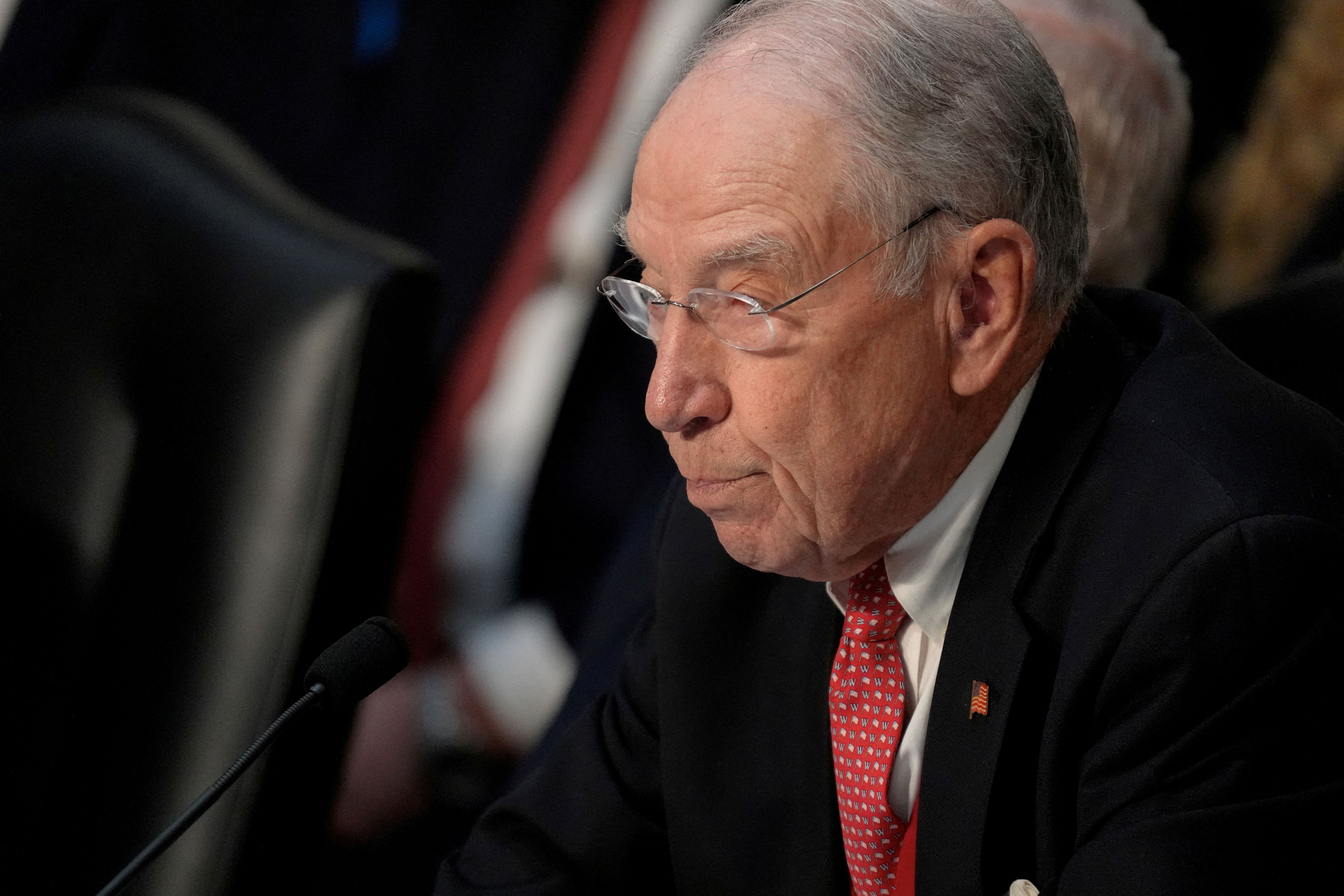 Presidente do Comitê Judiciário do Senado dos EUA, Chuck Grassley 07/10/2025 REUTERS/Jonathan Ernst
