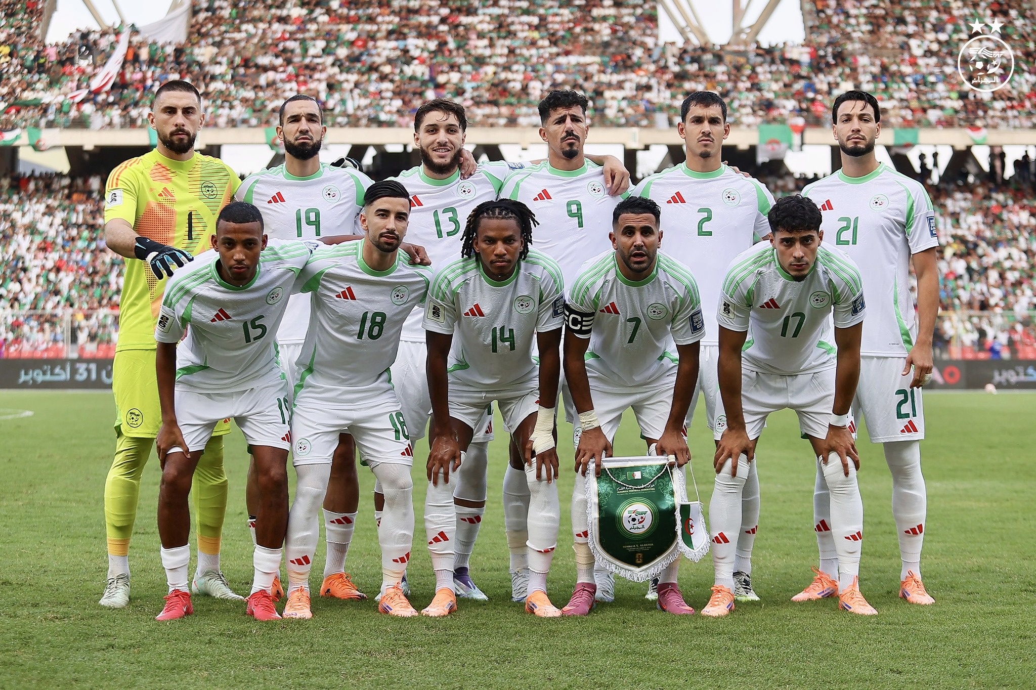 Seleção da Argélia está classificada para a Copa do Mundo 2026 (foto: Instagram/lesverts.faf)