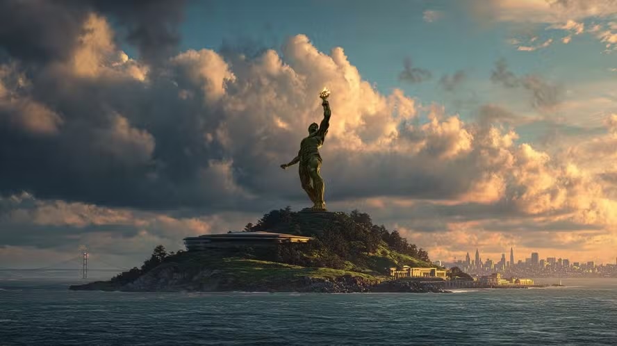 Por que bilionários da tecnologia nos EUA estão investindo em estátuas colossais?