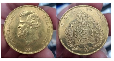 Moeda de ouro de 20.000 réis