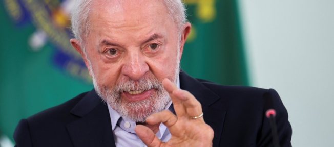Presidente Luiz Inácio Lula da Silva discursa durante cerimônia no Palácio do Planalto 31 de outubro de 2025