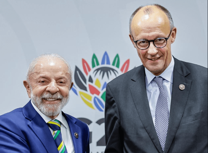 Lula e primeiro-ministro alemão, Friedrich Merz
