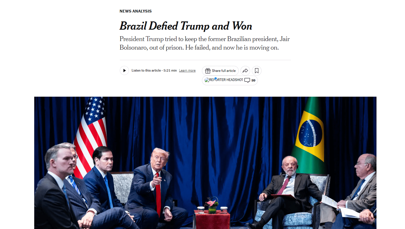 Reprodução/The New York Times