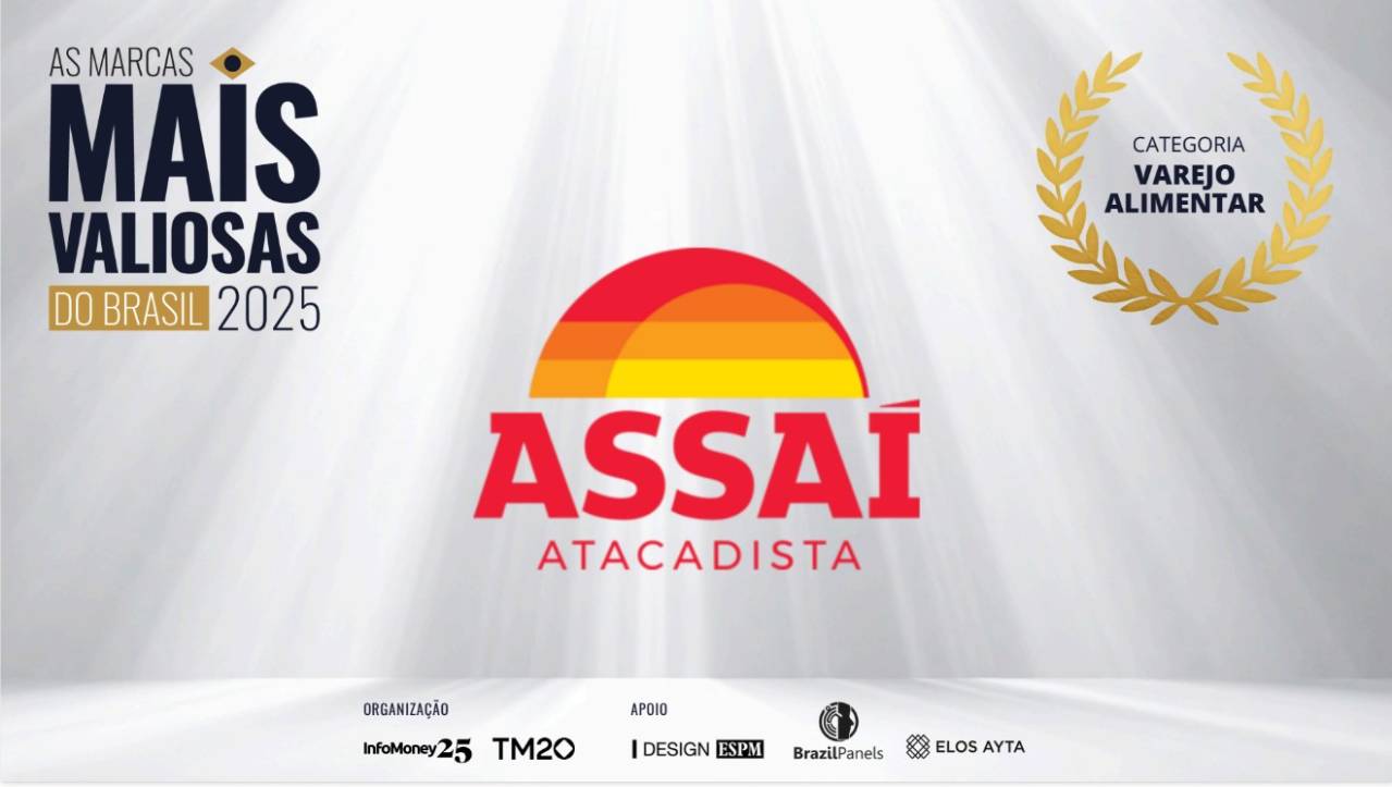 Assaí entre As Marcas Mais Valiosas de 2025. Arte: InfoMoney