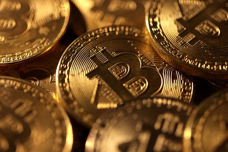 Representação visual de criptomoedas e mercado digital