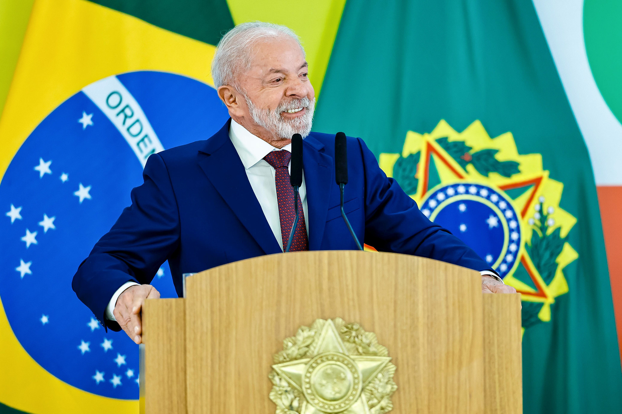 Lula em entrevista coletiva