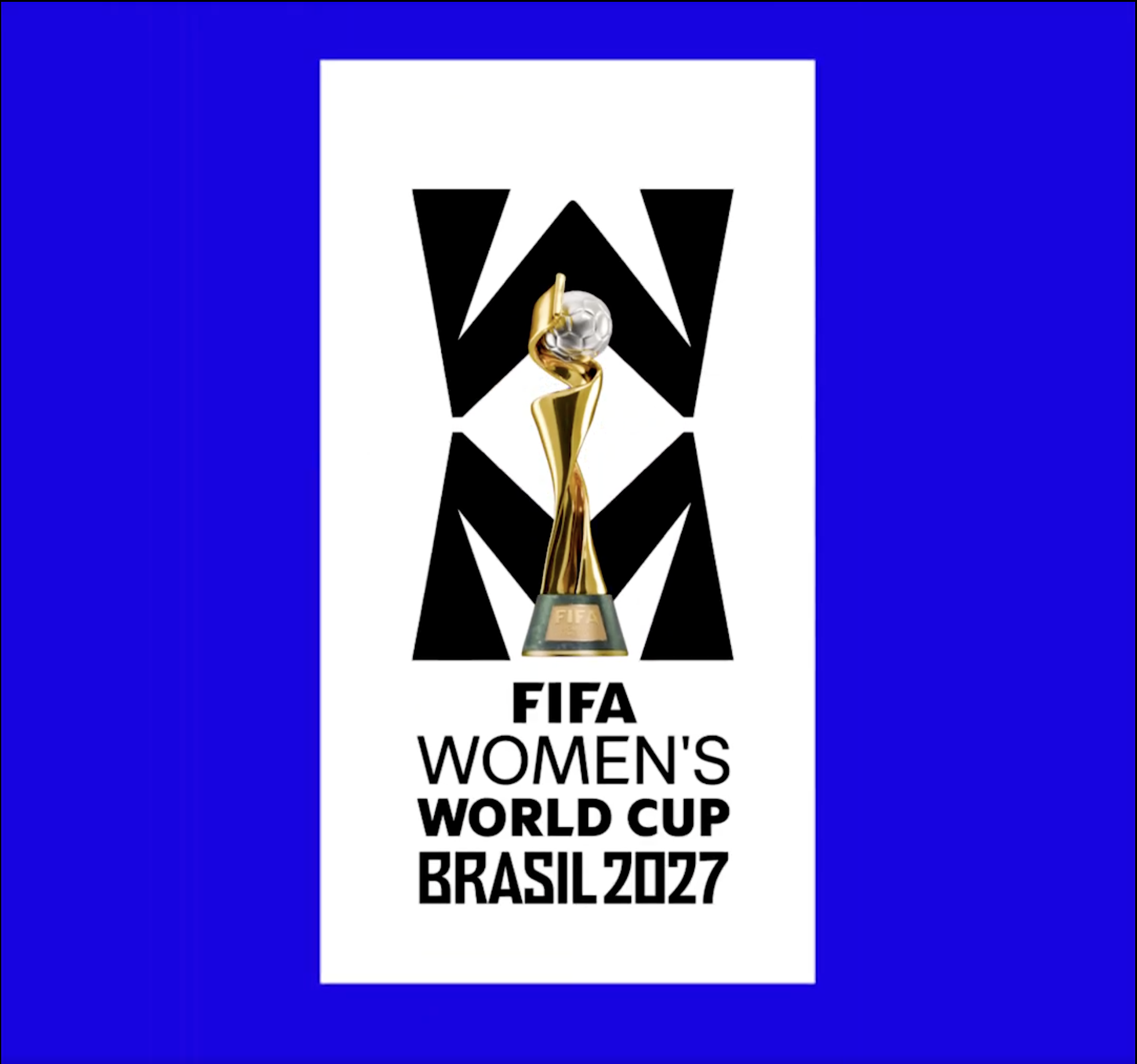 Logomarca oficial da Copa do Mundo Feminina de 2027, lançada neste domingo, 25 (Reprodução/X)