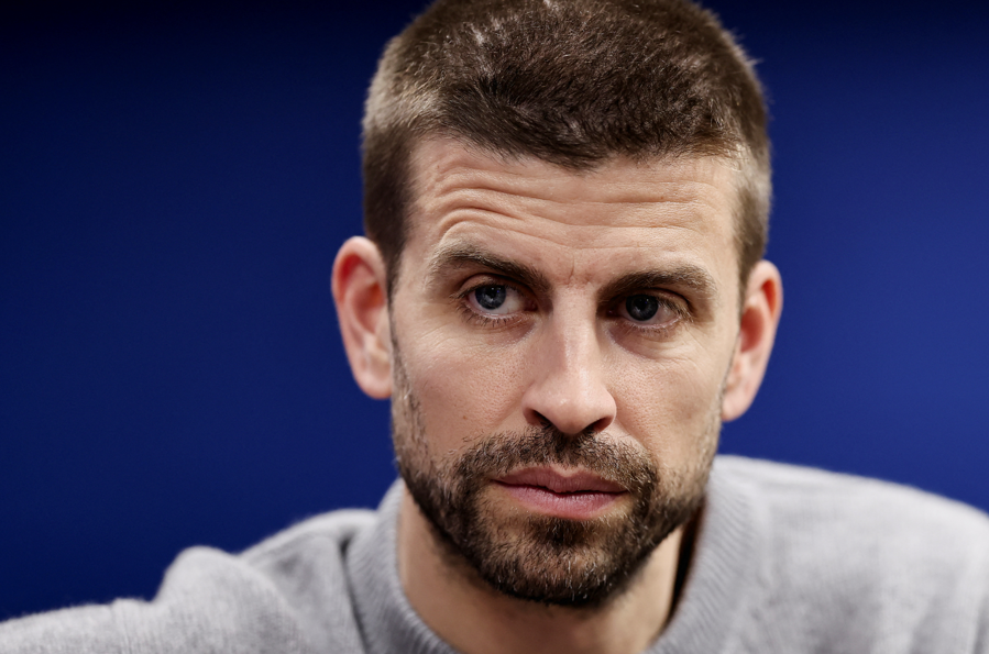 Gerard Pique participa de coletiva de imprensa em São Paulo, Brasil, 16 de janeiro de 2026. REUTERS/Amanda Perobelli

