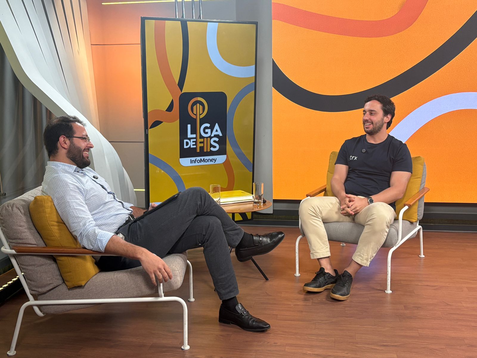 Marx Gonçalves, head de fundos listados da XP Research, e Raul Lemos, gestor da TRX. Foto: Reprodução.