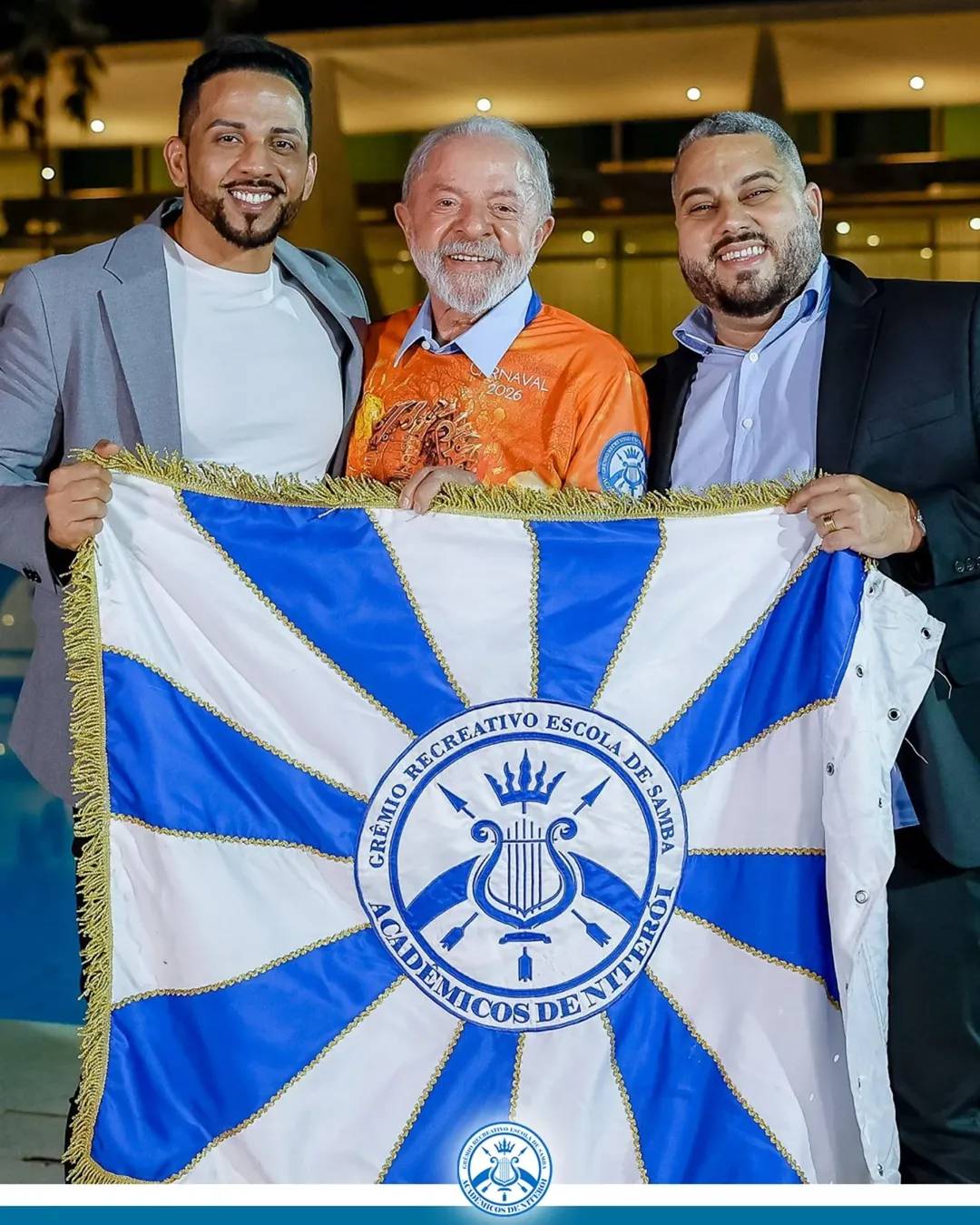 Lula é enredo da escola de samba Acadêmicos de Niteroi Carnaval 2026