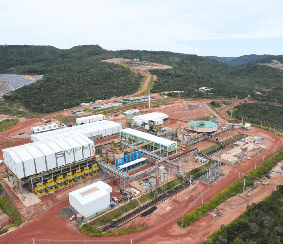 Usina de mineradora Serra Verde, no norte de Goiás