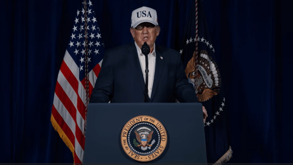 Donald Trump, presidente dos Estados Unidos (Reprodução Youtube)