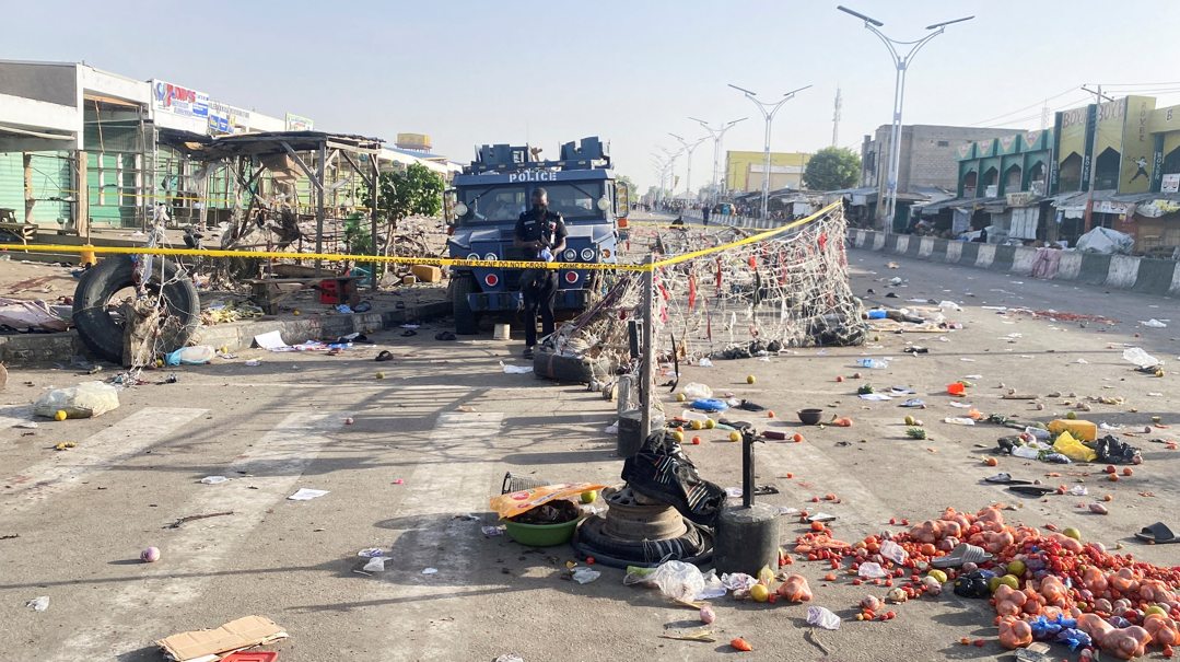 Local de ataque em Maiduguri
