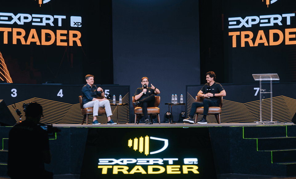 Guilherme Benchimol, fundado da XP, (D), na abertura da Expert Trader XP (Crédito: divulgação)