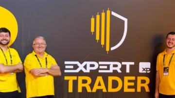 Murilo Barsi, Luiz Barsi Neto e Matheus Barsi, da Barsi Investimentos, durante a Expert Trader 2026 (Crédito: divulgação)