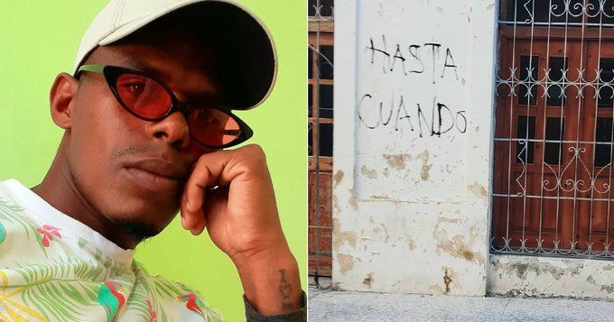 “Hasta Cuando?”: Cuba condena a 7 anos de prisão homem que grafitou protesto